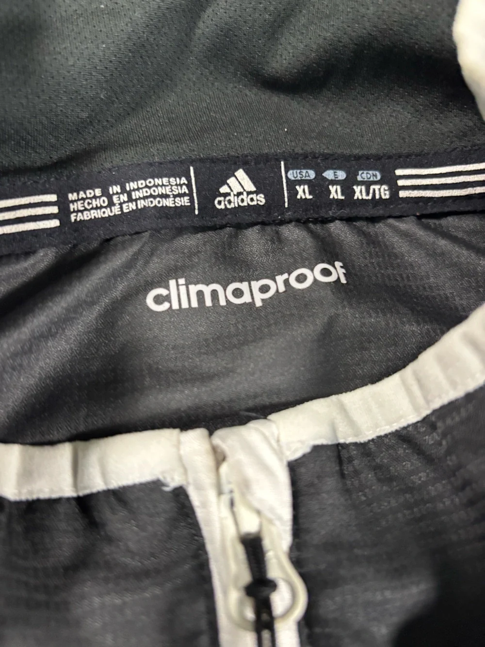 adidas Black Men's Lightweight Windbreaker Jacket